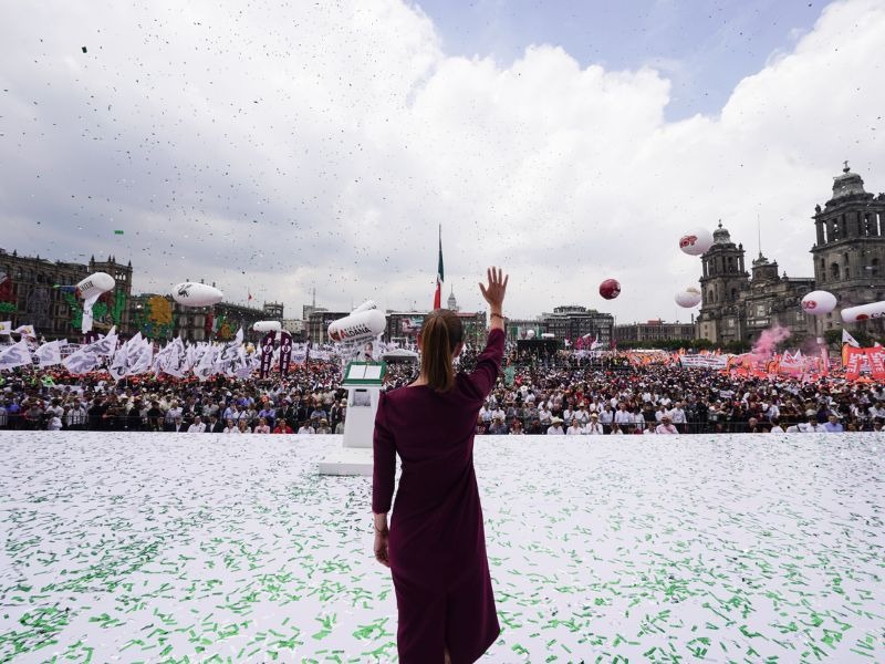 primer informe de gobierno zocalo capitalino cdmx mexico